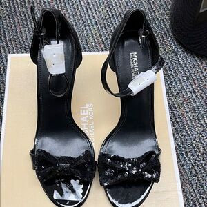 Michael Kors Black Paris Sandal